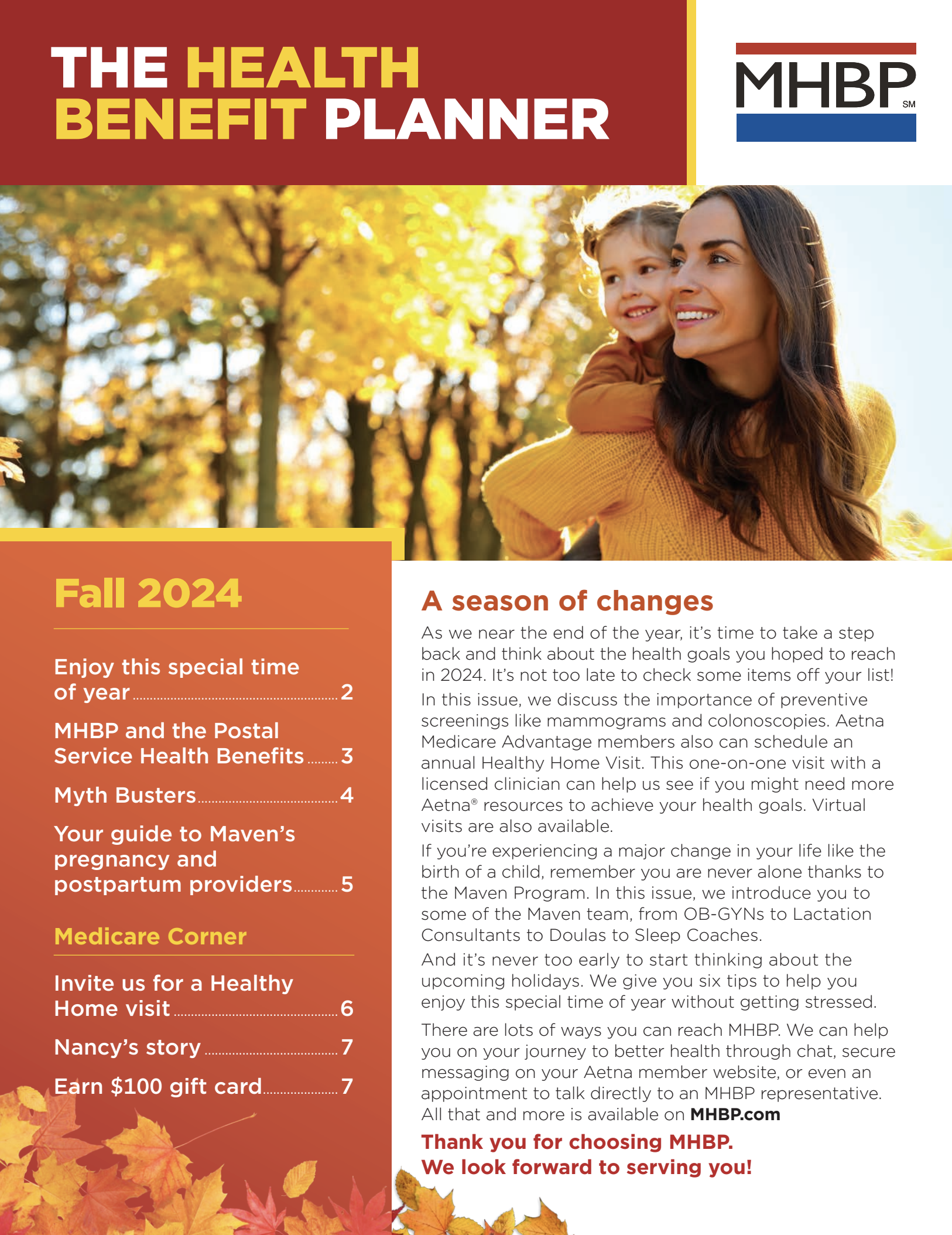Fall 2024 MHBP Newsletter
